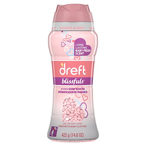 Dreft Blissfuls Laundry Scent Booster Beads for Washer, Baby Fresh Scent, 14.8 Oz