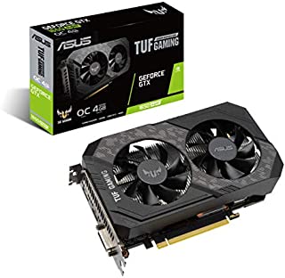 Asus TUF Gaming GeForce GTX 1650 Super Overclocked 4GB Edition HDMI DP DVI Gaming Graphics Card (TUF-GTX1650S-O4G-GAMING)