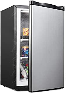 PROICER Mini upright Freezer for Compact Space Small Freezer (Stainless Steel, 3.0 cubic feet)