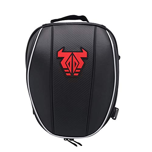 Motorcycle Seat Tail Bag Backpack- Dual Waterproof Luggage Bag Seat Bag Motorbike Saddle Bags Multifunctional BagsRed) 