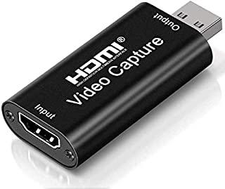 Audio Video Capture Cards 4k Cam Link Card HDMI to USB 2.0 Record to DSLR Camcorder Action Cam Computer Capture Device for Streaming, Live Broadcasting, Video Conference, Teaching, Gaming