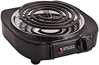 IMUSA USA GAU-80305 Electric Single Burner 1100-Watts, Black