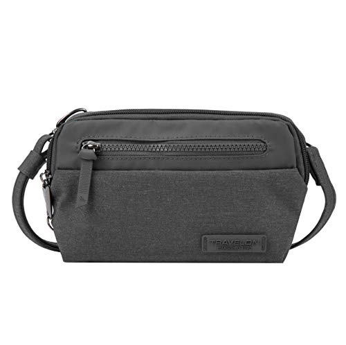 Travelon: Anti-Theft Metro Convertible Small Crossbody Bag - Gray Heather