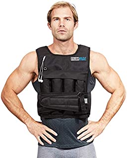 RUNmax rf20nop Run Fast 12lb-140lb Weighted Vest (without Shoulder Pads, 20lb),Black