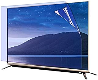 WLWLEO 55 Inch Anti Glare TV Screen Protector, Anti Blue Light Eye Protection Screen Filter, Ultra-Clear Screen Protector Film for 50-70 Inch Rimless Monitor,65