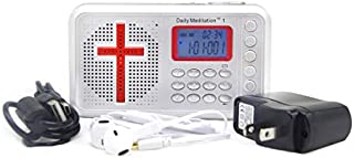 Daily Meditation 1 CEV Dramatized Audio Bible Player - Contemporary English Version Electronic Bible (with Rechargeable Battery, Charger, Ear Buds and Built-in Speaker)