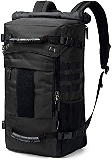 Mardingtop 40L Duffle Backpack Molle Travel Sports Gym Carry-On Bag for Men Women 6346-Black