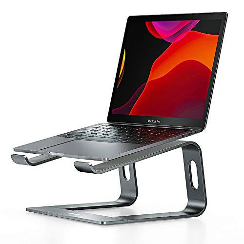 Nulaxy Laptop Stand, Ergonomic Aluminum Laptop Mount Computer Stand, Detachable Laptop Riser Notebook Holder Stand Compatible with MacBook Air Pro, Dell XPS, Lenovo More 10-15.6