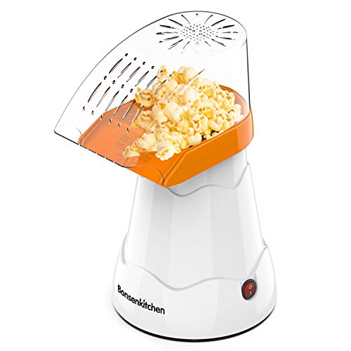 Electric Hot Air Popcorn Maker for Home Movie Theater, Low Fat Popcorn Machine, Popcorn Popper Without Oil For Office,Family, Kids