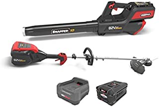 Snapper XD 82V MAX Cordless Electric Clean Up Bundle with String Trimmer, Leaf Blower, (1) 2.0 Battery and (1) Rapid Charger