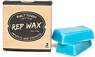 Rep Wax Fitness Wax Bars and Workout Grip Enhancer - Hand Protection for Crossfit, Gymnastics, Weight Lifting, and Climbing - Natural Bar Wax for Sturdy Grips and Healthy Hands, Includes 2 Wax Bars