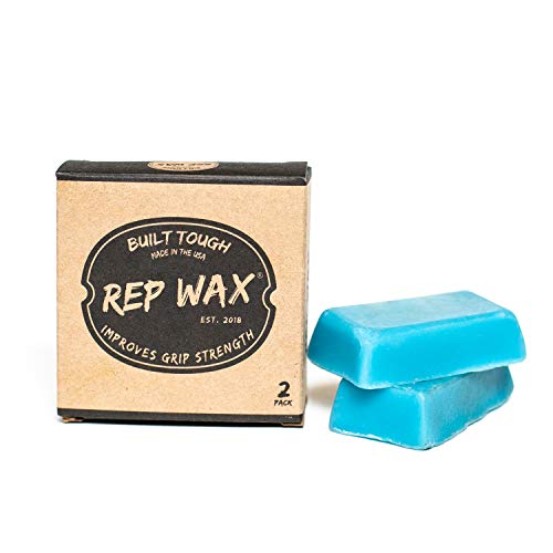 Rep Wax Fitness Wax Bars and Workout Grip Enhancer - Hand Protection for Crossfit, Gymnastics, Weight Lifting, and Climbing - Natural Bar Wax for Sturdy Grips and Healthy Hands, Includes 2 Wax Bars