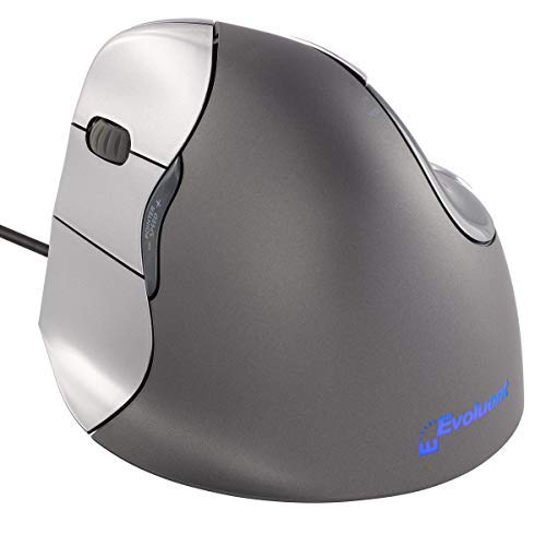 Evoluent VM4L VerticalMouse 4 Left Hand Ergonomic Mouse with Wired USB Connection (Regular Size)