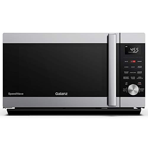 Galanz GSWWA16S1SA10 3-in-1 SpeedWave with TotalFry 360, Microwave, Air Fryer, Convection Oven with Combi-Speed Cooking, 1.6 Cu.Ft/ 1000W, Stainless Steel, Cu. Ft