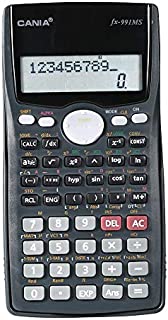 KKmoon Scientific Calculator Counter 401 Functions Matrix Dot Vector Equation Calculate Solar and Battery Dual Powered 2 Line Display Business Office Middle High School Student SAT/AP Test Calculate