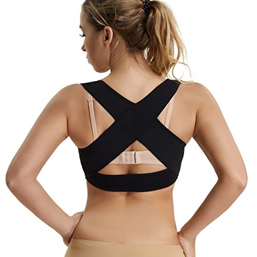 Joyshaper Chest Brace Up for Women Posture Corrector Shapewear Top Wireless Back Support Bra Vest