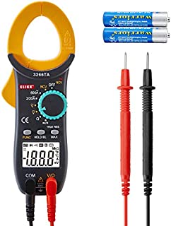 ELIKE Digital Multimeter Amp Volt Clamp Meter Voltage Tester with True RMS, NCV,AC/DC Voltage,Resistor,Diode,Continuity,Auto-ranging,3266TA