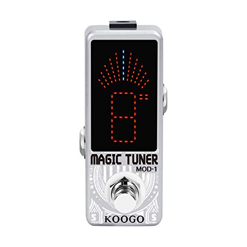 Koogo Guitar Tuner Pedal Magic Tuners High Precision Guitar Chromatic Tuner Pedal ± 1 Cent True Bypass