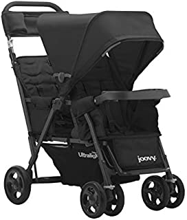 Joovy Caboose Too Ultralight Graphite Stroller, Stand on Tandem, Double Stroller, Black