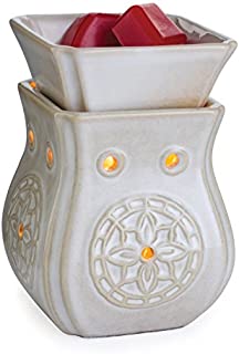 CANDLE WARMERS ETC. Midsized Illumination Fragrance Warmer- Light-Up Warmer for Warming Scented Candle Wax Melts and Tarts or Essential Oils to Freshen Room, Insignia