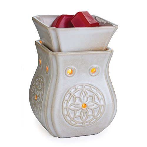 CANDLE WARMERS ETC. Midsized Illumination Fragrance Warmer- Light-Up Warmer for Warming Scented Candle Wax Melts and Tarts or Essential Oils to Freshen Room, Insignia