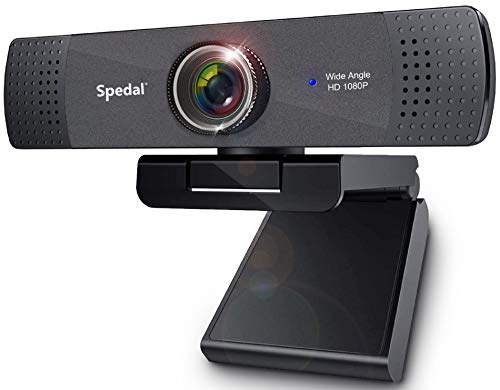 1080P FHD Streaming Webcam, Spedal Streamcam with Stereo Microphone, Xbox Twitch YouTube Skype OBS Compatible USB Desktop Laptop PC Camera for Widescreen Video Calling and Recording