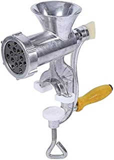 Manual Meat Grinder, Aluminum Alloy Sausage Stuffer Beef Mincer with Tabletop Clamp for Home Kitchen Use