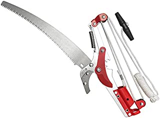 Yenghome Sharp Garden Tree Pruning Saw and Pruner Head, Tree Pruner Fruit Picker Harvester Pole Saw Tree Trimming Clipper Tool Without Pole