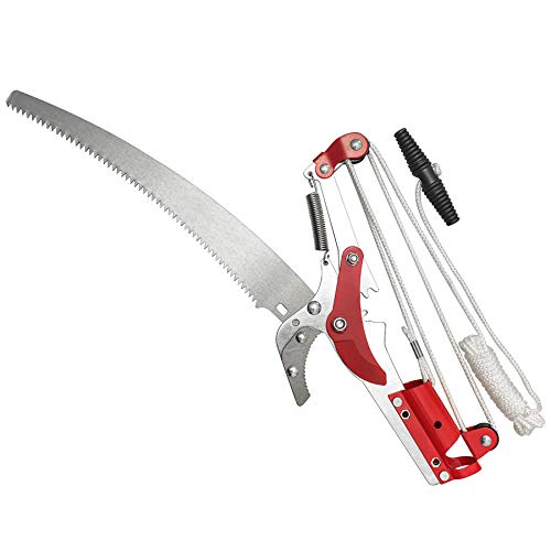 Yenghome Sharp Garden Tree Pruning Saw and Pruner Head, Tree Pruner Fruit Picker Harvester Pole Saw Tree Trimming Clipper Tool Without Pole