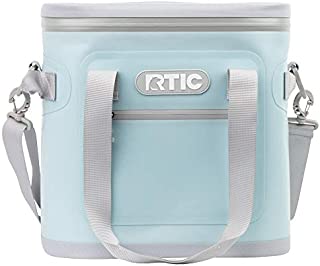 RTIC Soft Cooler 20, Sky Blue, Insulated Bag, Leak Proof Zipper, Keeps Ice Cold for Days