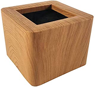 aspeike Bed and Furniture Risers 3 Inch Heavy Duty New Upgrade 4 Pack - Lifts Up to 6000 LBs Couch, Desk, Table or Chair Risers More Realistic Woody Feel Light Wooden Color