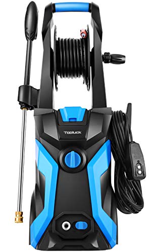 TOOLUCK 3800PSI Pressure Washer, Electric 2.8GPM Power Washer 1800W, High Pressure Cleaner Machine with 4 Nozzles, for Cleaning Patio, Garden, Fences, Vehicle, Cars (Blue)