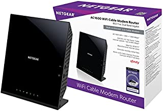 Netgear C6250-100NAS AC1600 (16x4) WiFi Cable Modem Router Combo (C6250) DOCSIS 3.0 Certified for Xfinity Comcast, Time Warner Cable, Cox, More (Renewed)