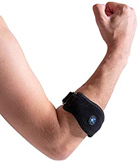 RiptGear Tennis Elbow Brace with Compression Pad  Adjustable Elbow Strap Designed for Tennis Elbow Golfers Elbow Tendonitis for Both Men and Women