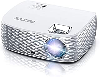 Projector, GooDee HD Video Projector Native 1920x1080P, Outdoor Movie Projector 7500L 300'' Touch Keys Home Theater Projector with 50000 Hrs Lamp Life, Support Fire TV Stick/PS4/HDMI/iOS /Android