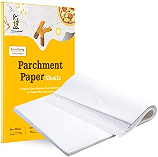 Katbite 16x24 inch Heavy Duty Parchment Paper Sheets, 100Pcs Precut Non-Stick Full Parchment Sheets for Baking, Cooking, Grilling, Frying and Steaming, Full Sheet Baking Pan Liners, Commercial Baking