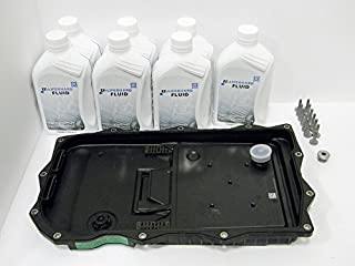 ZF Automatic Transmission Oil Pan Filter Kit 1087298247 and 7 Liters of ZF Transmission Fluid (Lifeguard 8 - S671090312)