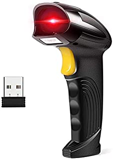 Barcode Scanner Wireless, Basecent USB Quick Laser Barcode Scanner Reader (Lector De Codigo De Barras), Handheld Barcode Reader Scanner for Library Book, Warehouse Inventory, Store