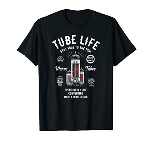 Vintage Retro Analog-Audio Vacuum Tube Guitar Bass Tube Amp T-Shirt