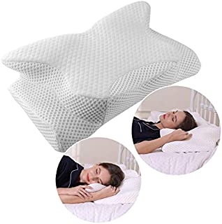 Cervical Pillow Contour Pillow for Neck and Shoulder Pain, Coisum Orthopedic Memory Foam Pillow Ergonomic Bed Pillow for Side Sleepers Back Sleepers, Neck Support Pillow with Hypoallergenic Pillowcase