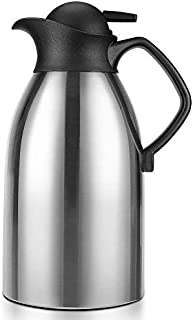 Thermal Carafe, ENLOY Stainless Steel Coffee Carafe Insulated Thermos for Keeping Hot 12 Hour Heat Retention, Double Walled Vacuum for Coffee, Hot Water, Tea, Beverage, 2L (68 Oz)