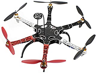 QWinOut F550 DIY Drone Kit 6-Axle 550mm Hexacopter Frame Kit with PIX 32Bit Fight Controller+7M GPS +Simonk 30A ESC + A2212 15T 930KV Motor