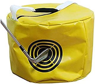 Vukayo Golf Impact Power Smash Bag Hitting Bag Swing Training aids for The Trainers(Yellow Color)