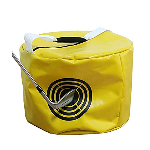 Vukayo Golf Impact Power Smash Bag Hitting Bag Swing Training aids for The Trainers(Yellow Color)