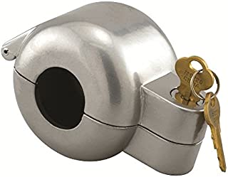 Prime-Line S 4180 Door Knob Lock-Out Device  Prevents Turning of Door Knob and Access to Keyhole, Can be Used for Home Rentals, Evictions, Job Sites and More  Keyed Alike, Gray Diecast