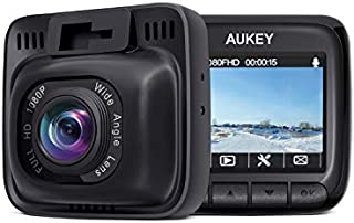 2020 Standard Upgrade AUKEY Dash Cam Full HD 1080P Dash Camera for Cars with Supercapacitor and 6-Lane 170 Degrees Wide Angle Lens Car Camera with 2'' LCD, Motion Detection, G-Sensor