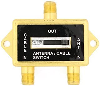 Cable N Wireless Gold Plated Coaxial A/B Switch for Splite TV Antenna HDTV Cable 2 Way Digital Optical Coax Splitter