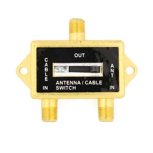 Cable N Wireless Gold Plated Coaxial A/B Switch for Splite TV Antenna HDTV Cable 2 Way Digital Optical Coax Splitter