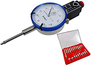 Mighty Mag Bundle Westhoff 400-1 Base with Taytools Dial Indicator with 1 Travel and 22 Piece Indicator Anvil Contact Point Set