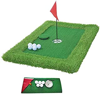 Floating Golf Green Mat Pool Golf Hitting Mat Outdoor Backyard Golf Game Practice Putting Mat 35×47inch(Standard)